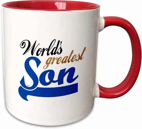 Miniatura 13 de 3dRose Worlds Greatest Son - Taza (11 onzas), color negro