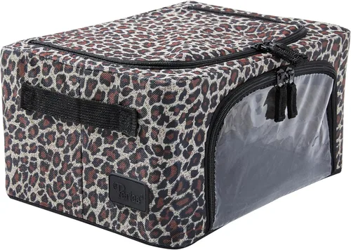 Miniatura 13 de Periea Beau - Paquete de 2 cajas de almacenamiento de 74 L (20.9 x 15.7 x 13.8 in), plegables y apilables de tela, bolsas de almacenamiento