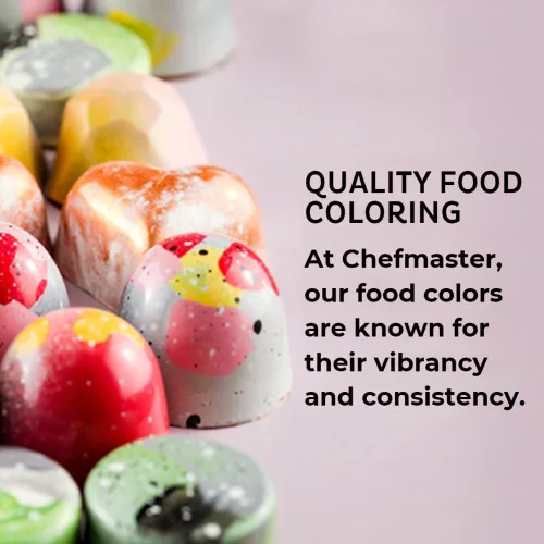 Miniatura 10 de Chefmaster Colorante para Dulces Blanco Tonos Verdaderos A Base de Aceite Tinte de Grado Profesional Chocolate, Fresas, Cake Pops
