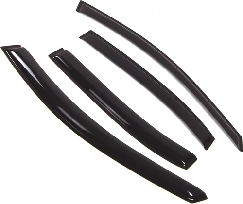 Visor de ventana compatible con Hyundai Sonata 2006-2010, DGWV2-259, deflector de montaje exterior, protector de lluvia, humo oscuro, juego de 4