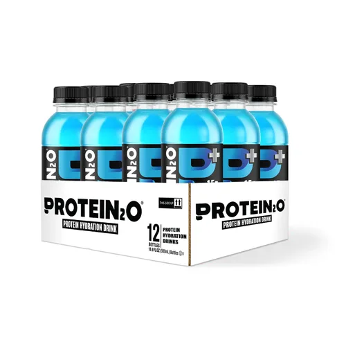 Miniatura 3 de Protein2o - Bebida de agua con 0.53 onzas de proteína de suero de leche; energizante, sabor a arándano y frambuesa, 17 onzas fluidas por botella