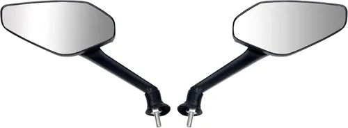 Miniatura 2 de Mamiko Espejos de Motocicleta Universales de 8MM para Manillares de 7/8" Compatible con ATV Moto de Nieve Scooter Ciclomotor Dirt Bike Sportsman