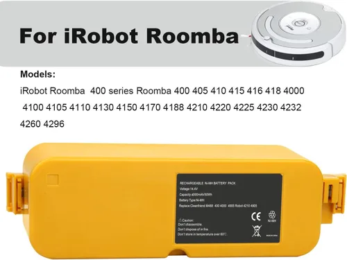 Miniatura 2 de LabTEC Batería de repuesto para aspiradora robótica iRobot Roomba 400 Series 4000 4100 4105 4110 4130 4188 4210 4220 400 405 410 415 416 418 Batería
