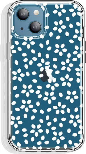 Miniatura 43 de GYZYA Funda transparente para iPhone 14 y iPhone 13 de 6.1 pulgadas con diseño de patrón, funda protectora delgada de TPU + parachoques a prueba