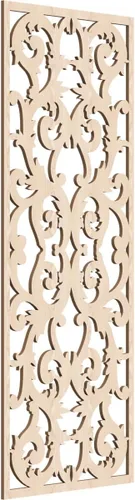 Miniatura 12 de Meadville Paneles decorativos de pared de madera con calado, 9 3/8 pulgadas de ancho x 24 3/8 pulgadas de alto x 1/4 de alto, aliso