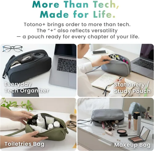 Miniatura 8 de BELLEMOND Tech - Bolsa organizadora para viajes Funda organizadora de electrónica para cables, cargadores y accesorios Bolsillo oculto