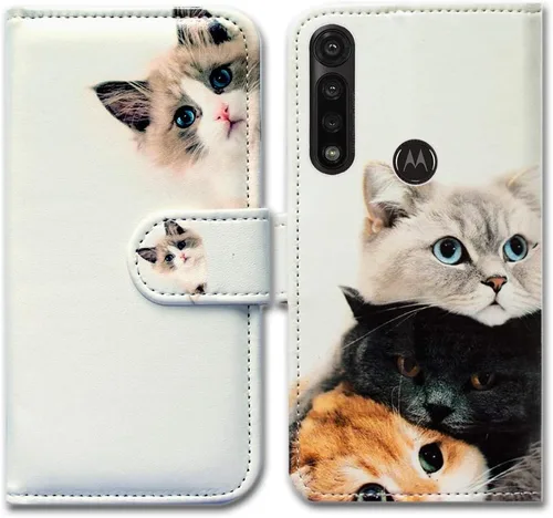 Miniatura 20 de Bcov Funda para Moto G Power 2020, Motorola G Power, funda de piel con tapa y soporte para ranura para tarjeta y soporte para Motorola Moto G Power