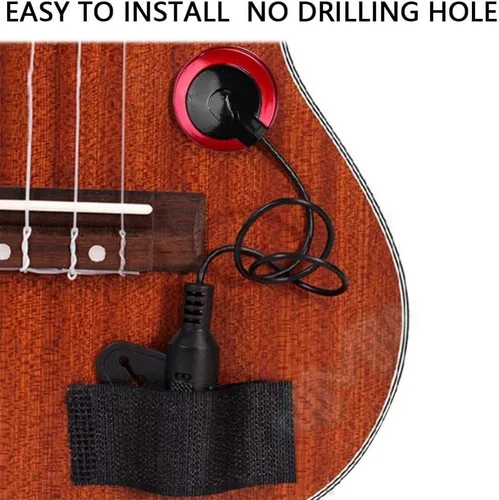 Miniatura 5 de Pastilla transductor, pastilla de micrófono para guitarra violín banjo ukelele