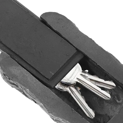 Miniatura 3 de Outdoor Simulated Stone Key Hider Box with Faux Rock Appearance Hidden Yard Key Holder for Garden and Exterior Use Weather-resistant