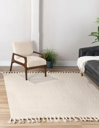 Miniatura 29 de Unique Loom Chindi Cotton Collection - Alfombra de área - Sophie (2 pies 2 pulgadas x 6 pies 1 pulgada, color aguamarina y blanco)