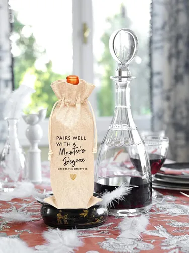 Miniatura 3 de Toctose Regalo del maestro, bolsa de vino del maestro, adecuado para regalos de graduación para ella, él, hijo, hija, amigo/GDWB016