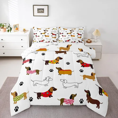 Miniatura 48 de Feelyou Juego de edredón de castillo rosa para niños, tamaño individual, juego de ropa de cama de princesa para niños y niñas, inserto de edredón