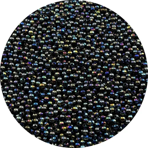 2000 cuentas redondas acrílicas de 0.157 pulgadas (0.157 in), cuentas espaciadoras de colores AB con agujero para bricolaje, pulseras, collares,