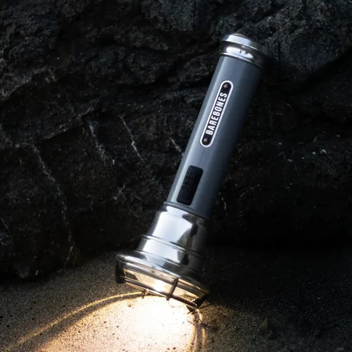 Miniatura 5 de Barebones Linterna vintage - Gris pizarra, linterna LED recargable por USB, 15 horas de tiempo de funcionamiento, 170 lúmenes, compacta y duradera