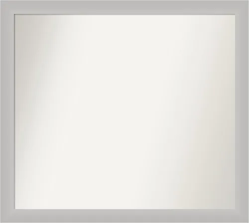 Miniatura 166 de Amanti Art Silver Bathroom Mirror for Over Sink, 24x49 Custom Made Marred Pewter Rectangle Vanity Mirror, Oversize Casual Wood Frame, Hangs Estaño