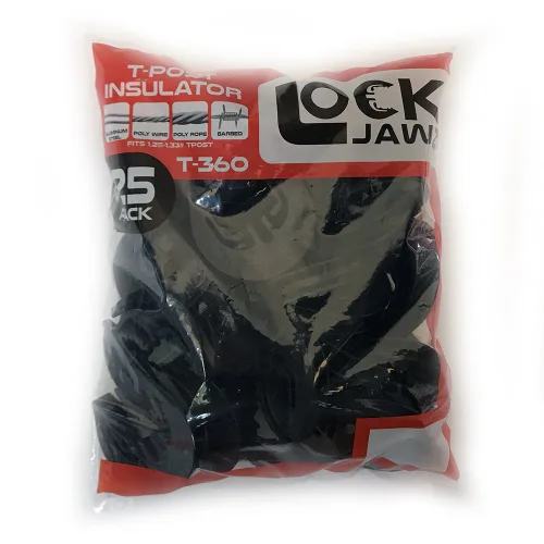 Miniatura 7 de T-360 Aislador eléctrico de poste en T para valla - Negro (25/pk)