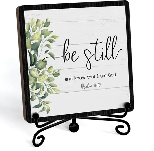Miniatura 63 de Decoración Inspiradora Cristiana para Escritorio, Letrero "Dios Todavía Está Escribiendo Tu Historia", Decoración de Escritorio para Oficina, Hogar