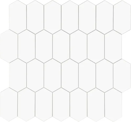 Miniatura 10 de The Tiles Plaza Protector Contra Salpicaduras de 10 Hojas para Despegar y Pegar, 12" x 11.5" Azulejo Autoadhesivo de Pared Hexagonal Largo