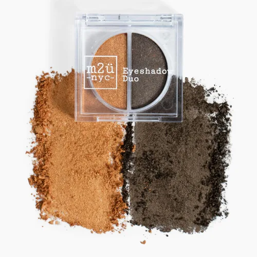 M2U NYC EyeShadow Duo, juego de sombras de ojos, múltiples tonos/colores, paleta de sombra de ojos de maquillaje, 2 colores por juego (Greenpoint
