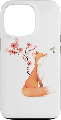Miniatura 10 de The Cute Fox and Hummingbird Cherry Blossom Flower Present Case for iPhone 17