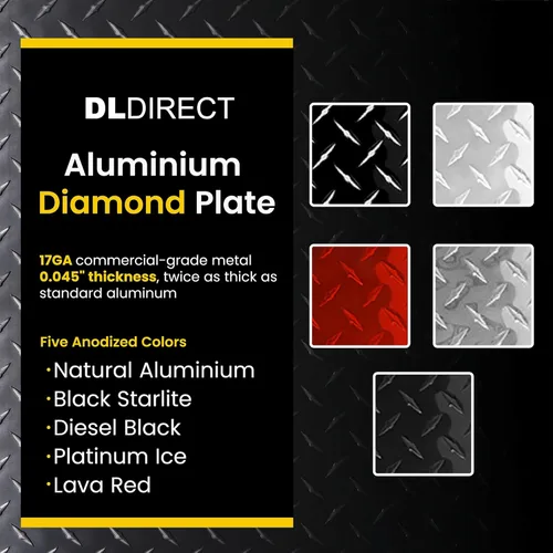 Miniatura 8 de 2 pulgadas x 96 pulgadas - Hoja de metal de placa de diamante, hoja de aluminio de alta resistencia con acabado de molino de grado comercial, placa