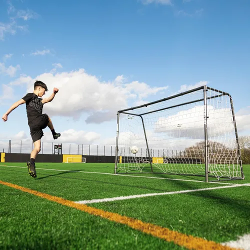 Miniatura 7 de QUICKPLAY GS Porterías de Fútbol - Portería de Fútbol de Acero Galvanizado Súper Duradera [5 Tamaños] Tamaños Reglamentarios, Red Profunda, Movible