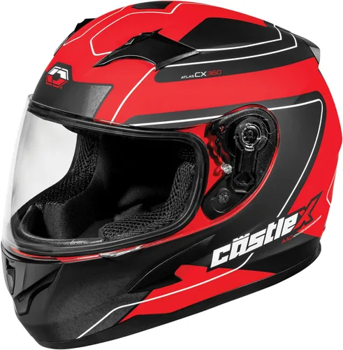 Miniatura 6 de Castle X CX360 Atlas - Casco juvenil en rosa mate glo/negro, talla pequeña