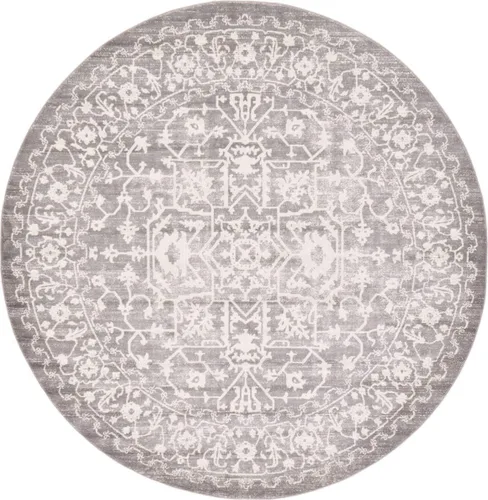 Miniatura 61 de Unique Loom Diseño tradicional clásico intrincado con detalles vintage envejecidos, alfombra de área, 3 pies 3 pulgadas x 5 pies 3 pulgadas, gris