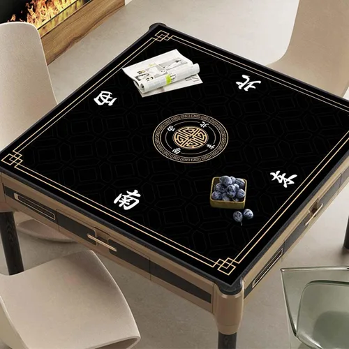 Miniatura 4 de Alfombrilla Mahjong, alfombrilla de juego antideslizante y reductora de ruido, alfombrilla de mesa Mahjong de 31.5 pulgadas, alfombrilla Mahjong