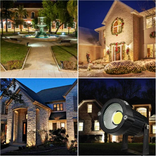 Miniatura 6 de Foco LED de paisaje para exteriores, focos de jardín impermeables IP65, 5 W CA 120 V, luz de inundación de patio, luces de césped de estacas