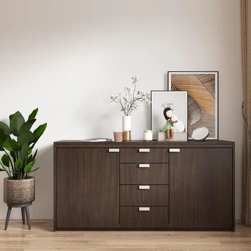 Miniatura 5 de CRE8TIVE Papel adhesivo de madera marrón oscuro, aspecto de madera envejecida, papel tapiz para despegar y pegar, papel adhesivo marrón impermeable