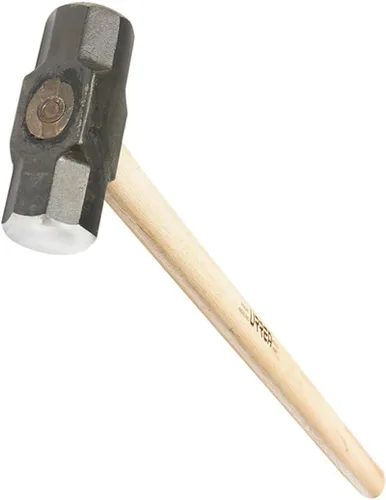 URREA Martillo de trineo - Martillo de perforación de cabeza de acero de 12 libras con cabeza de golpe forjada y mango de madera de nogal - 1439G