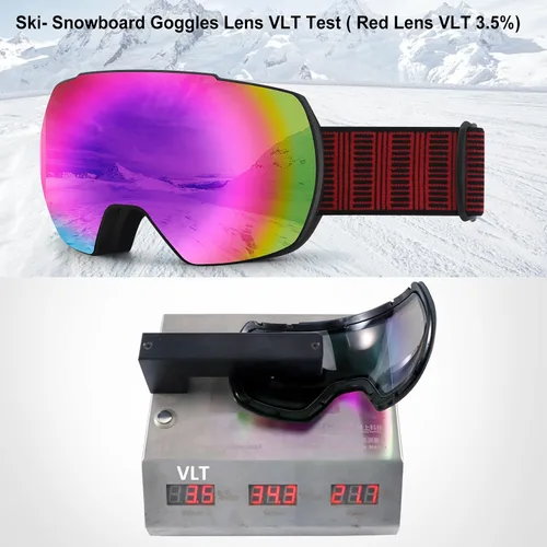 Miniatura 8 de OULAIQI Gafas de esquí de nieve, protección OTG UV400, anti niebla, esquí, patinaje, snowboard, gafas de snowboard para hombres, mujeres y jóvenes