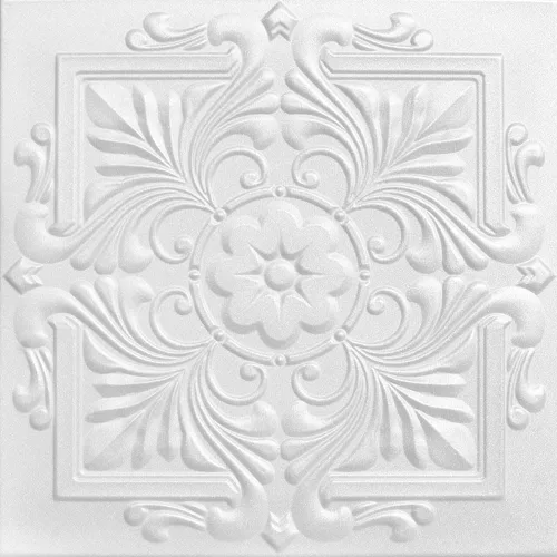 Miniatura 15 de À LA MAISON CEILINGS R14 - Azulejo victoriano de espuma para techo (128 pies cuadrados/caja), paquete de 48, oro blanco lavado