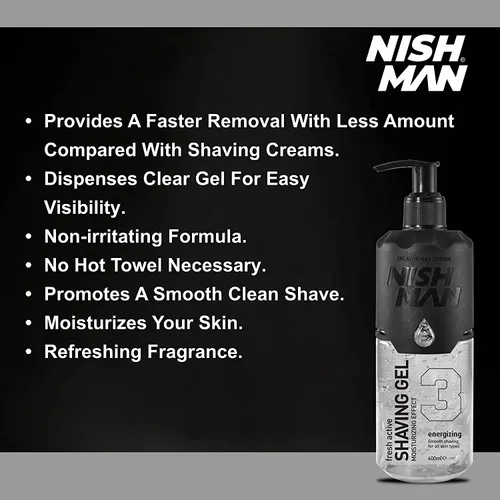 Miniatura 6 de Nishman Serie de Gel de Afeitar (03 SHAVE GEL, 13.5 fl oz)