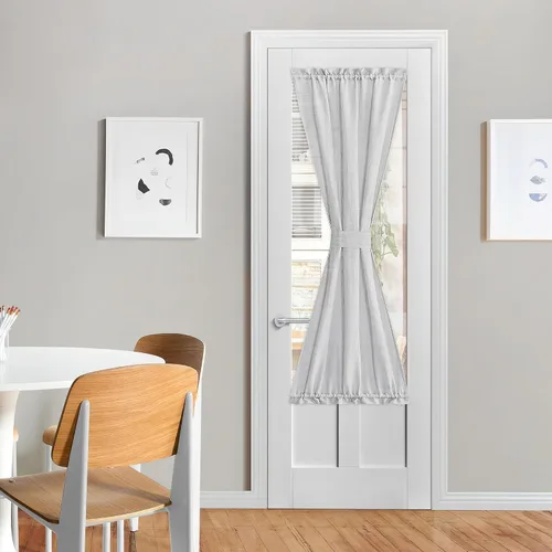 Miniatura 109 de NICETOWN - Cortinas transparentes para puerta de ventana, tratamiento de ventana lateral para puertas estrechas de vidrio/cocina/puerta delantera