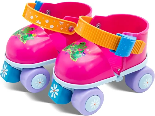 Kids Roller Skate for Girls Boys Ages 2-5 Years Old, Adjustable Toddler Rollerskates, Children Beginner Roller Skate RS209 Rojo rosa