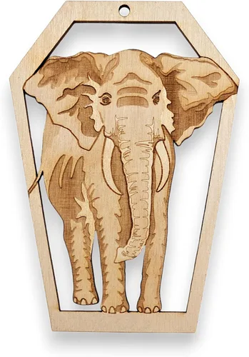 Elephant Ornament, Elephant Christmas Decorations, Zoo and Safari Animals Ornaments Keepsakes and Souvenirs