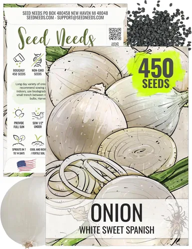 Miniatura 20 de Seed Needs Semillas de cebolla para plantar cebollas de día corto rojo burdeos, semillas de verduras sin tratar y sin OMG para plantar un jardín