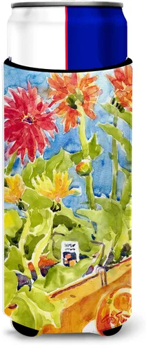 Miniatura 23 de Caroline's Treasures 6015LITERK Flower – Bird of Paradise Botella de vino Hugger Botella Enfriador de Frigorífico Hugger Funda Abrazadora Lavable a
