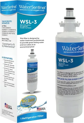 Miniatura 3 de WaterSentinel WSL-3 Filtro de repuesto para refrigerador: compatible con filtros LG LT700P (paquete de 3), azul