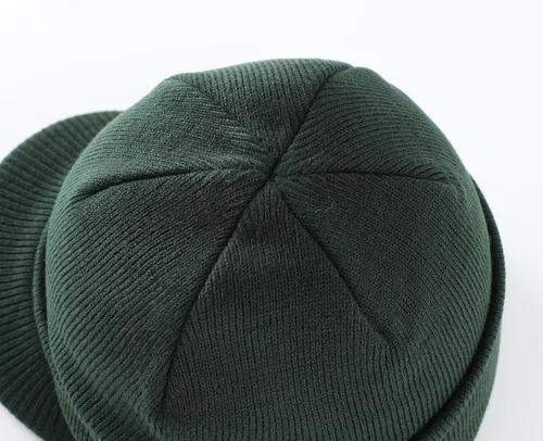 Miniatura 15 de Home Prefer - Gorro de invierno para hombre con visera, cálida y doble punto.