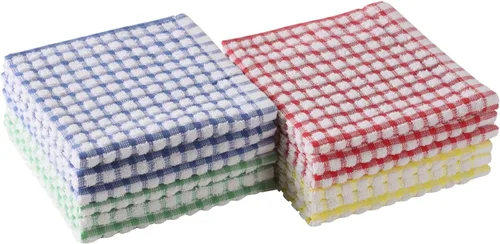Miniatura 7 de Paños de cocina 12 piezas, trapos absorbentes de algodón a granel, paños de limpieza perfectos para uso doméstico y comercial