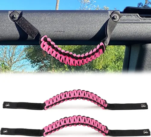Miniatura 29 de Asas de agarre de barra antivuelco para Ford Bronco 2021 2022 2023 2024 2025 2 accesorios de 2 puertas y 4 puertas, mango de agarre de paracaídas