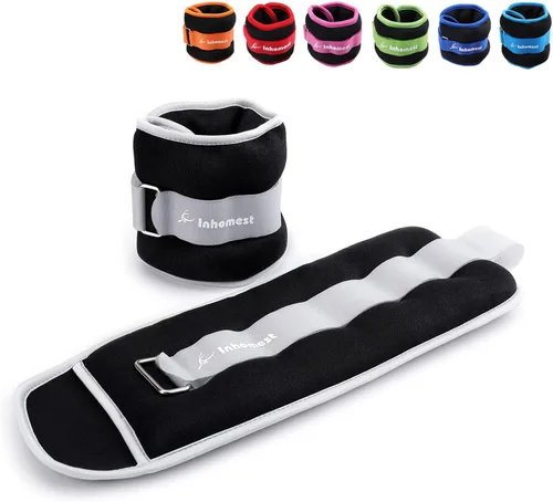 Pesas de tobillo, 0.5/1/1.5/2/3/4/5 libras, 1 par de pesas para muñeca, brazo, pierna para mujeres, hombres, niños, para entrenamiento de fuerza,