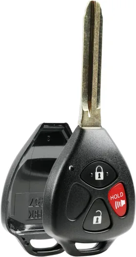 Funda y almohadilla para control remoto Key Fob de entrada sin llave para Toyota 4Runner Matrix Rav4 Venza Yaris/Scion iQ tC xB xD (HYQ12BBY,