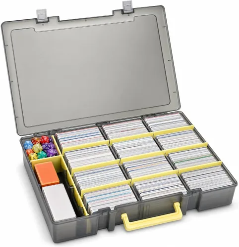 Miniatura 8 de Xuerdon Caja de Almacenamiento de Tarjetas Coleccionables, Estuche Organizador para 2300+ Cartas de Juego Compatible con PM TCG/para Yugioh