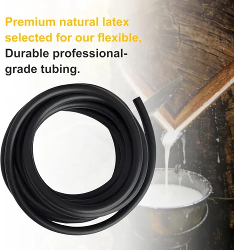 Miniatura 4 de Tubo de goma de látex natural, 5/8 pulgadas, diámetro exterior (0.669 in) x 1/2 pulgadas de diámetro interior (0.472 in), tubo de catapulta