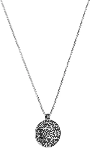 Miniatura 5 de HZMAN Talisman Seal Solomon - Collar de acero inoxidable con colgante de constelación de estrella de seis puntas con dije de estrella 12 + cadena