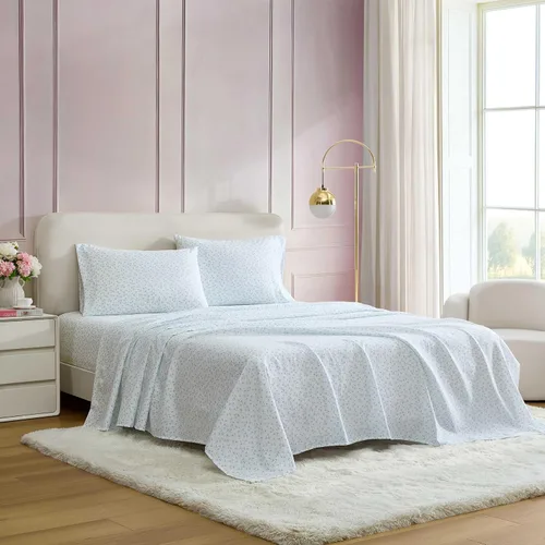 Miniatura 42 de Betsey Johnson - Sábanas de cama King, ropa de cama suave y ligera, resistente a la decoloración y a las arrugas (leopardo, King)